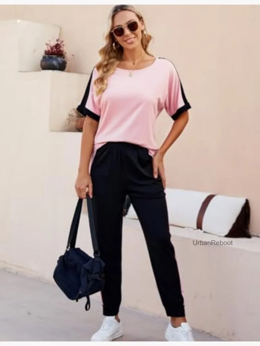 Women 2 Piece Lounge Sets Soft Sweatsuit Trendy Matching Set